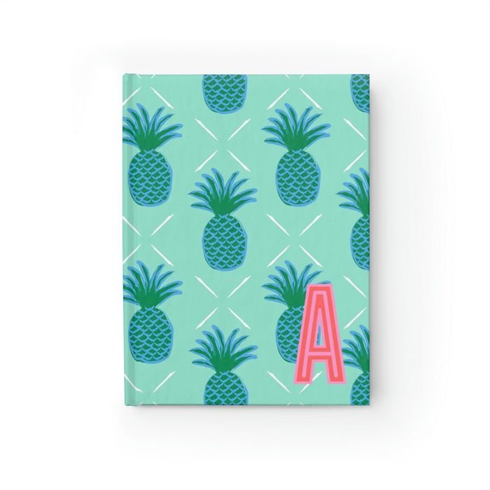 Pineapple Single Initial Journal-Notebooks & Notepads-CB Studio-The Grove