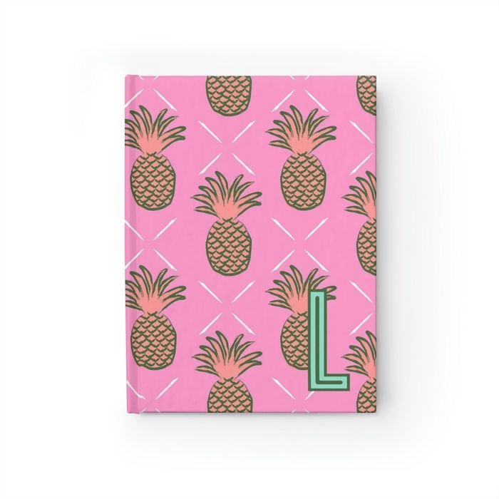 Pineapple Single Initial Journal-Notebooks & Notepads-CB Studio-The Grove