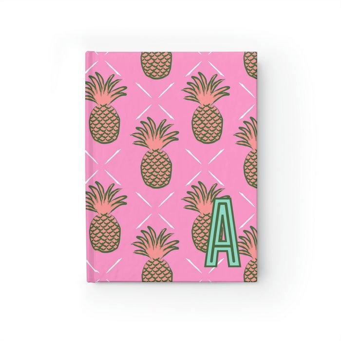 Pineapple Single Initial Journal-Notebooks & Notepads-CB Studio-The Grove