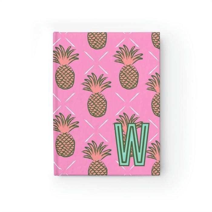 Pineapple Single Initial Journal-Notebooks & Notepads-CB Studio-The Grove