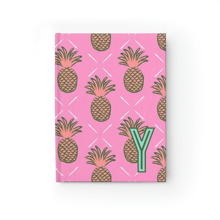 Pineapple Single Initial Journal-Notebooks & Notepads-CB Studio-The Grove