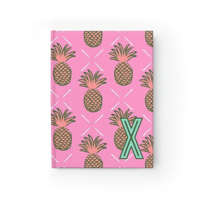 Pineapple Single Initial Journal-Notebooks & Notepads-CB Studio-The Grove