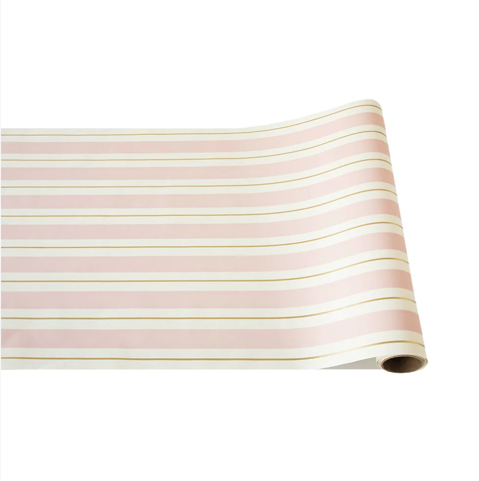 Pink & Gold Awning Stripe Runner-Paper Runner-Clementine WP-The Grove