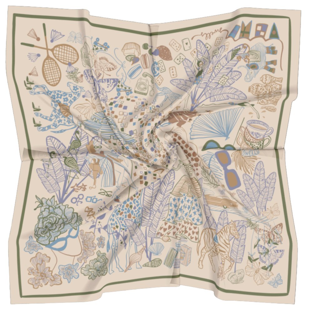 Provence Scarf-Swells-The Grove