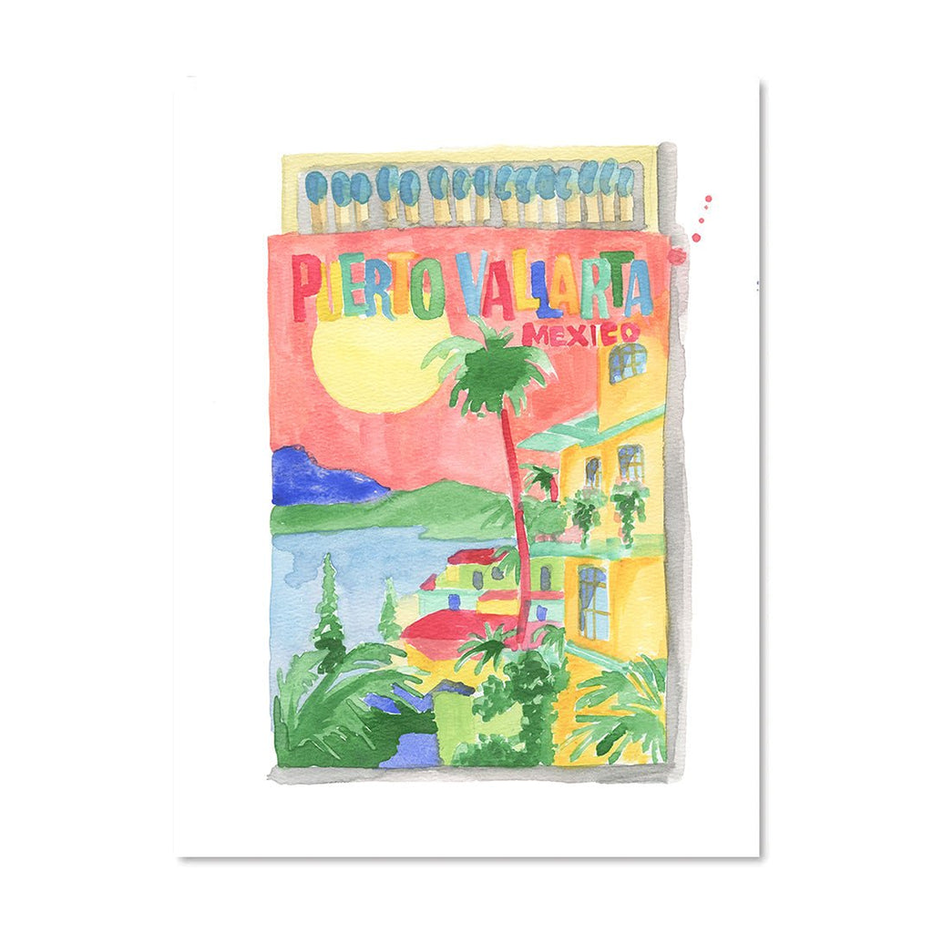 Puerto Vallarta Matchbook-Art Print-Furbish Studio-The Grove