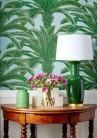 Queen Palm Wallpaper-Wallpaper-Thibaut-The Grove