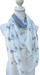 Racquet Time Sun Scarf/Wrap-Scarves-Runway Athletics-The Grove