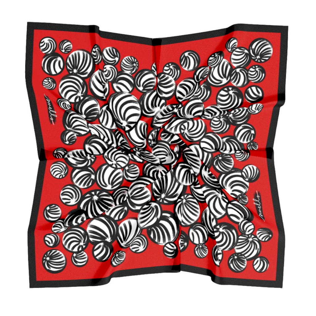 Red + Black Gameday Scarf-Scarf-Swells-The Grove