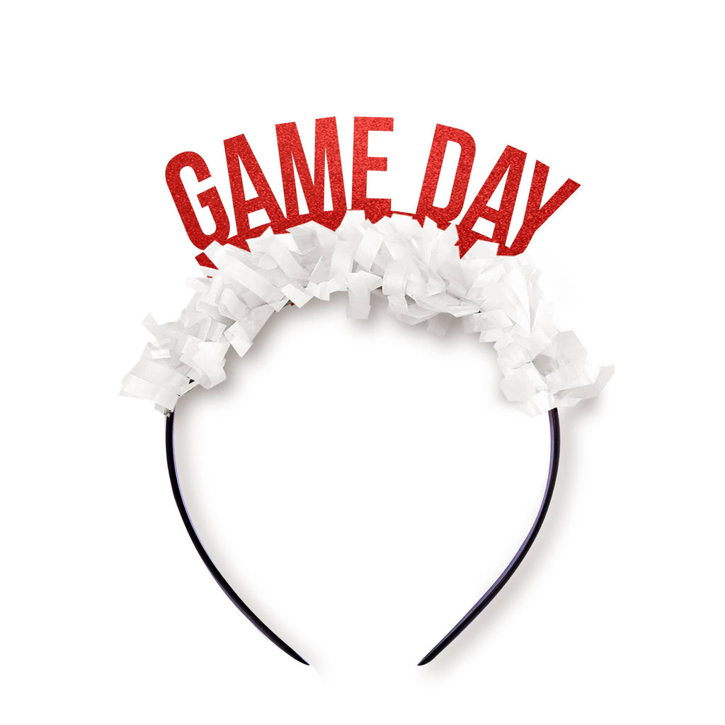 Red & White Game Day Headband-Headbands-Festive Gal-The Grove