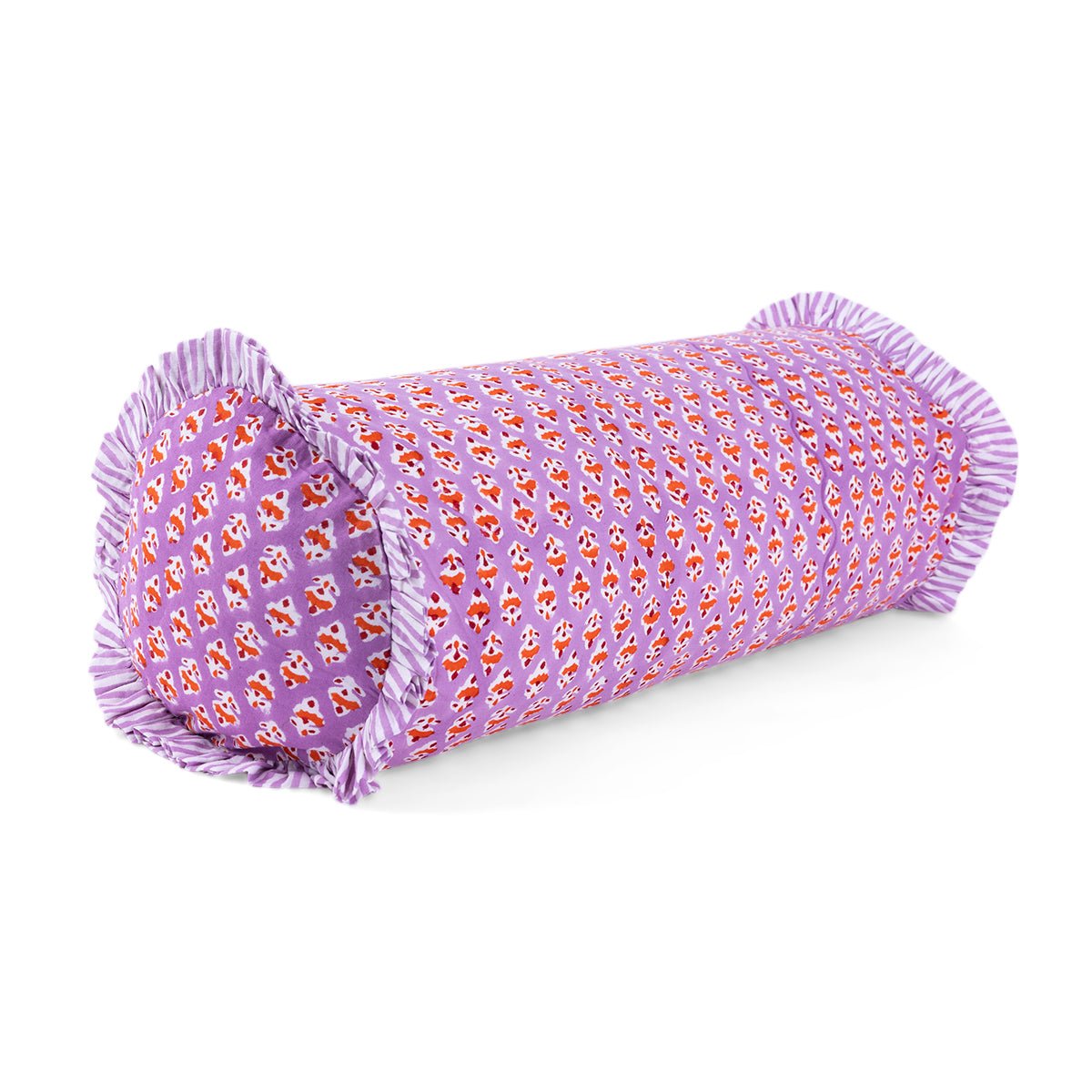 Ruffle Bolster Pillow | Ambroeus-Throw Pillows-Furbish Studio-The Grove