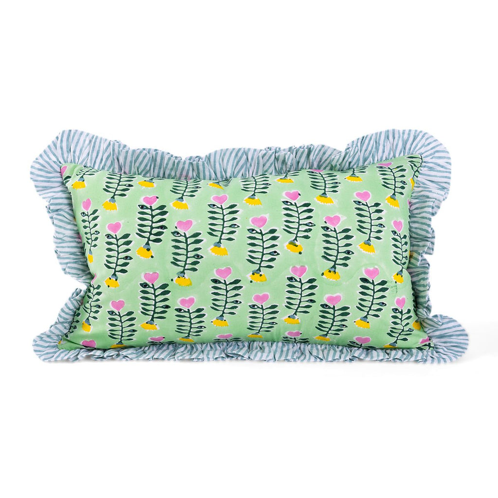 Ruffle Lumbar Pillow | Julep-Throw Pillows-Furbish Studio-The Grove