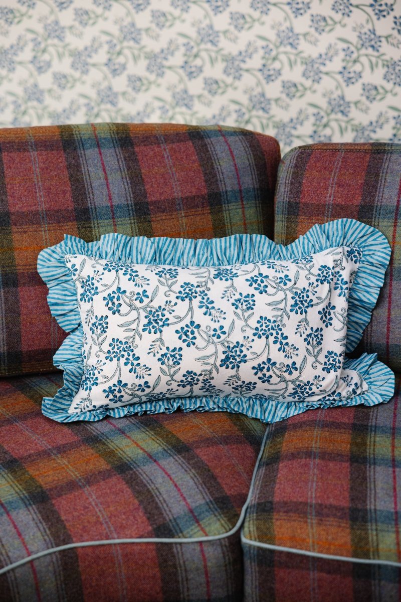 Ruffle Lumbar Pillow | Sanibel-Throw Pillows-Furbish Studio-The Grove