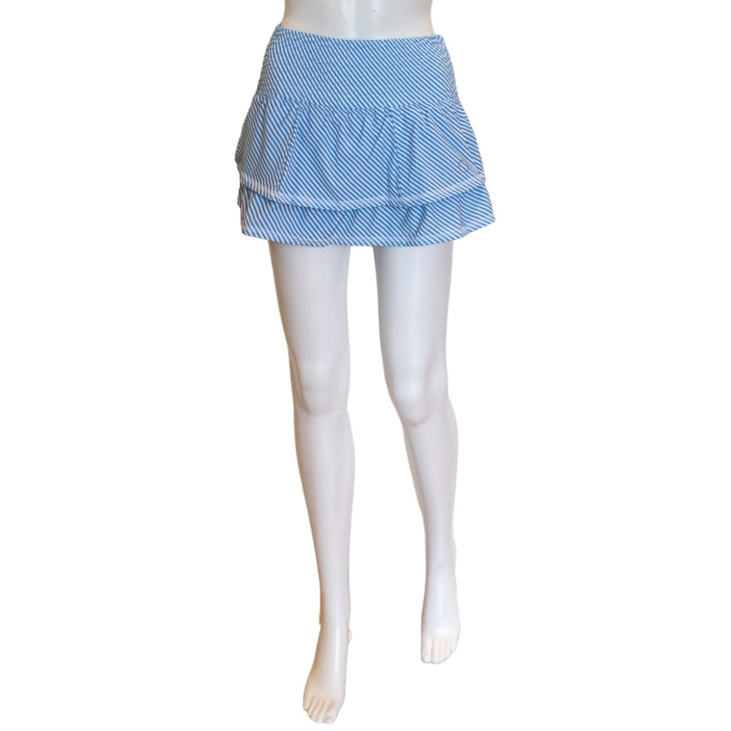 Ruffle Skirt | Blue Stripe-The Bubble-The Grove