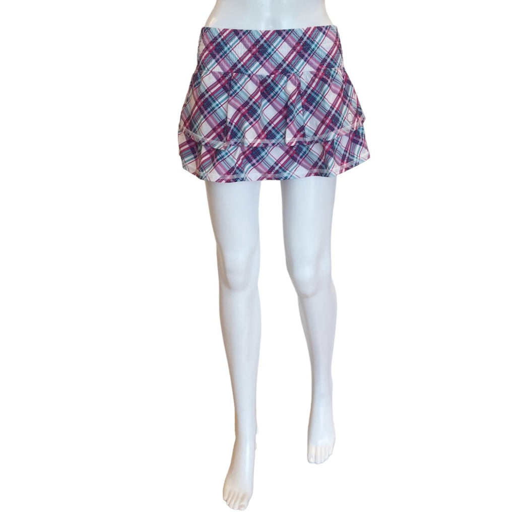 Ruffle Skirt | Plaid-Activewear-The Bubble-The Grove