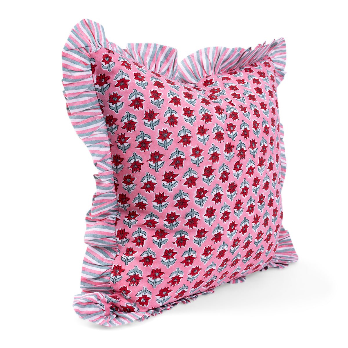 Ruffle Throw Pillow - Sabrina-Throw Pillows-Furbish Studio-The Grove