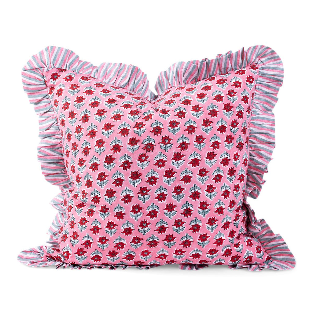Ruffle Throw Pillow - Sabrina-Throw Pillows-Furbish Studio-The Grove