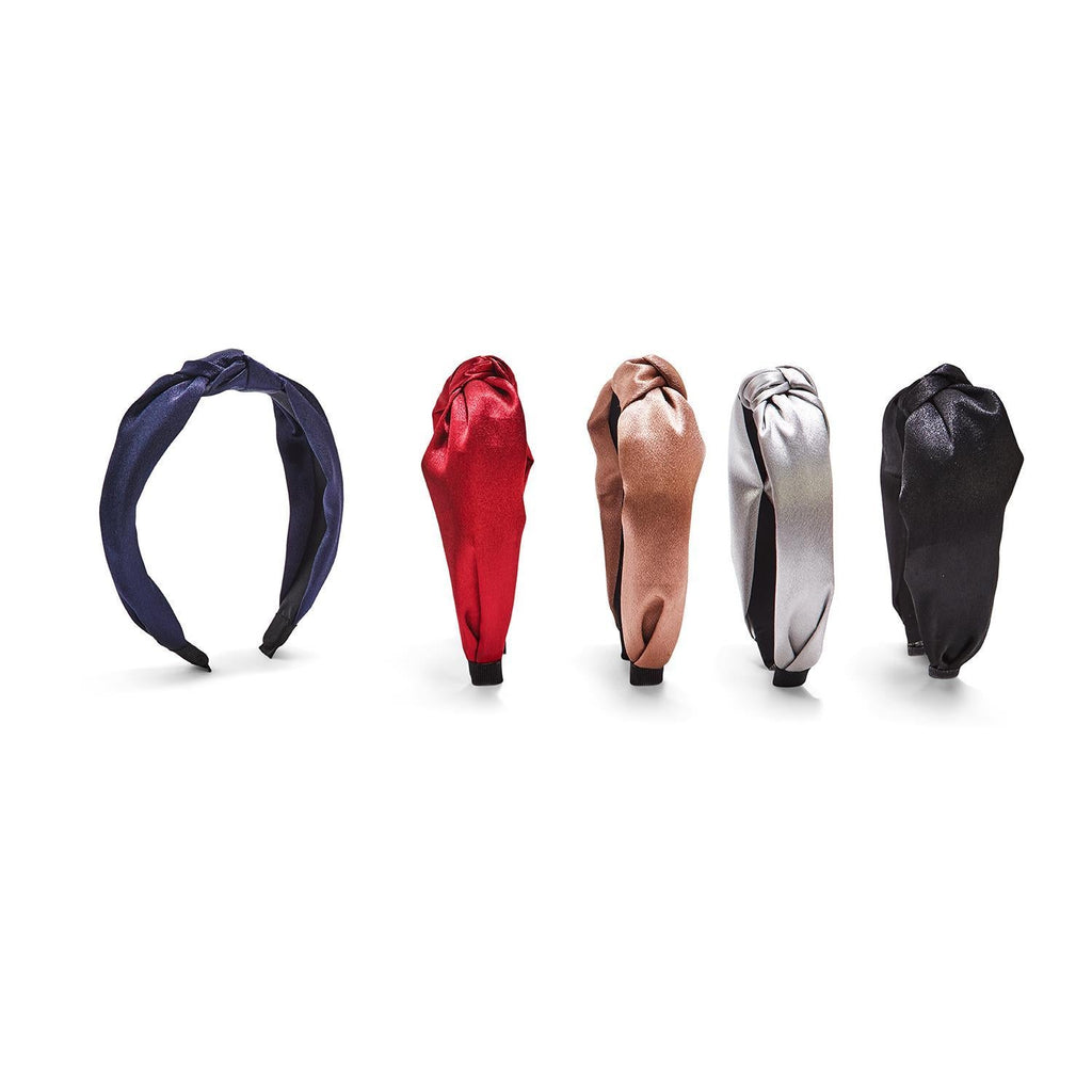 Satiny Knotted Headband | 5 Colors-Headbands-Two's Company-The Grove