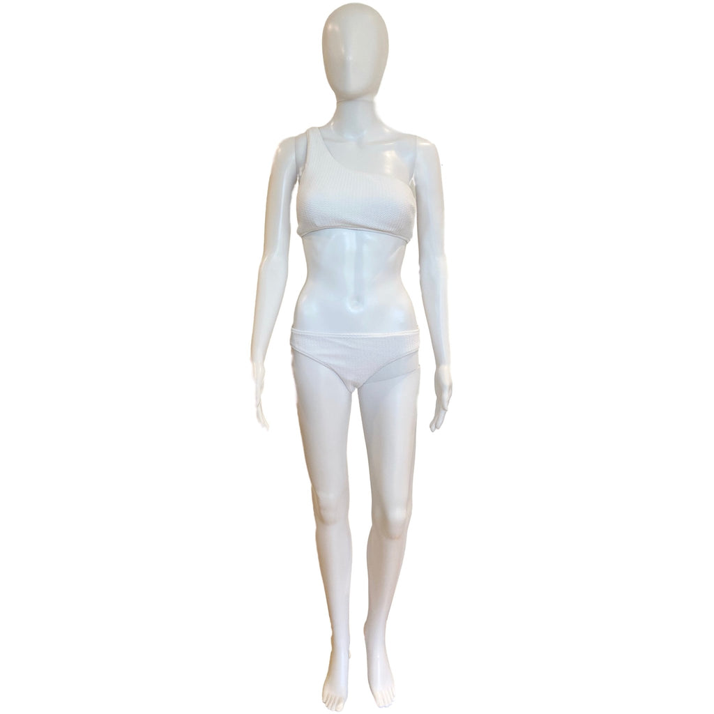 Seadive One Shoulder Bikini Top | White-Swimwear-Seafolly-The Grove