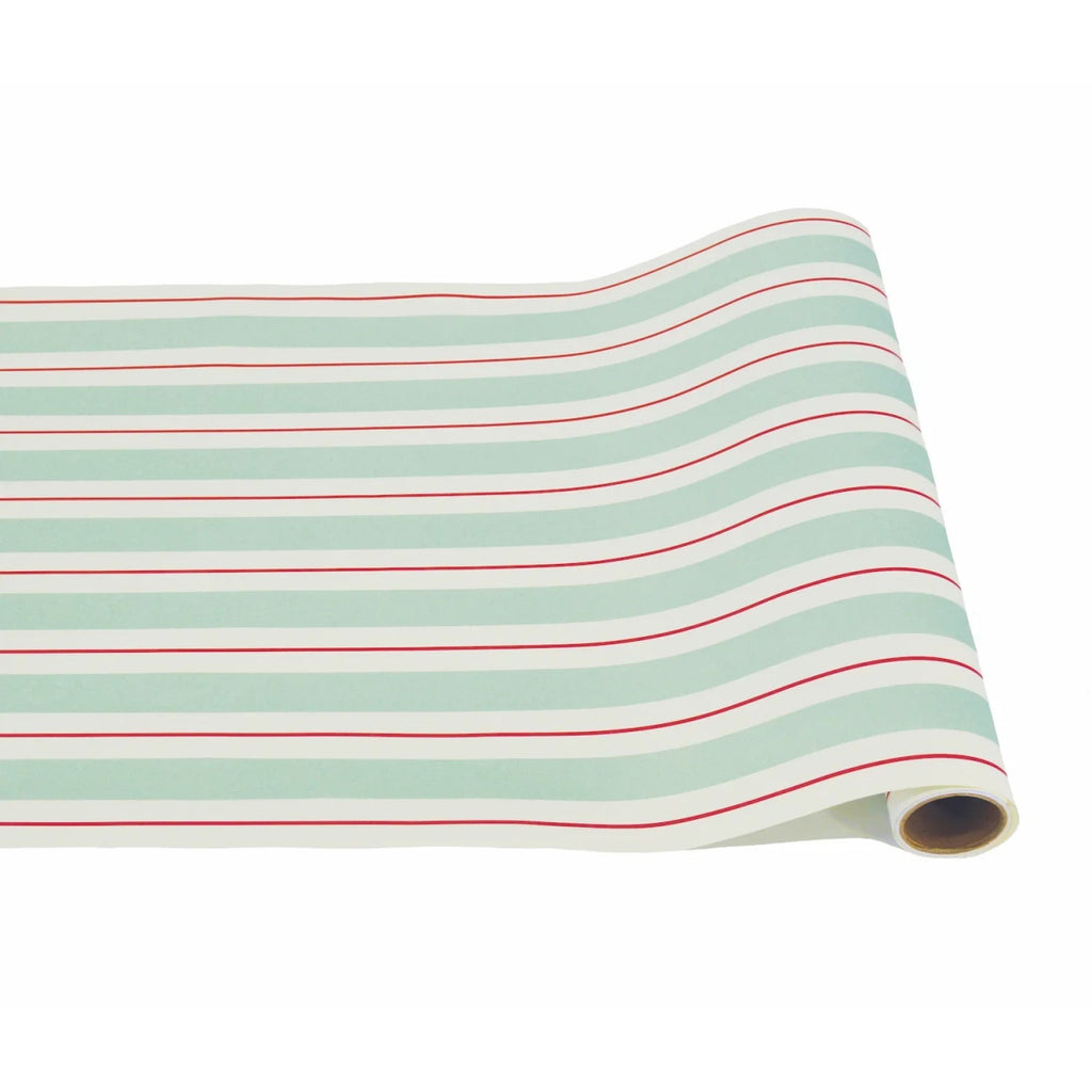 Seafoam & Red Awning Stripe Runner-Paper Runner-Clementine WP-The Grove