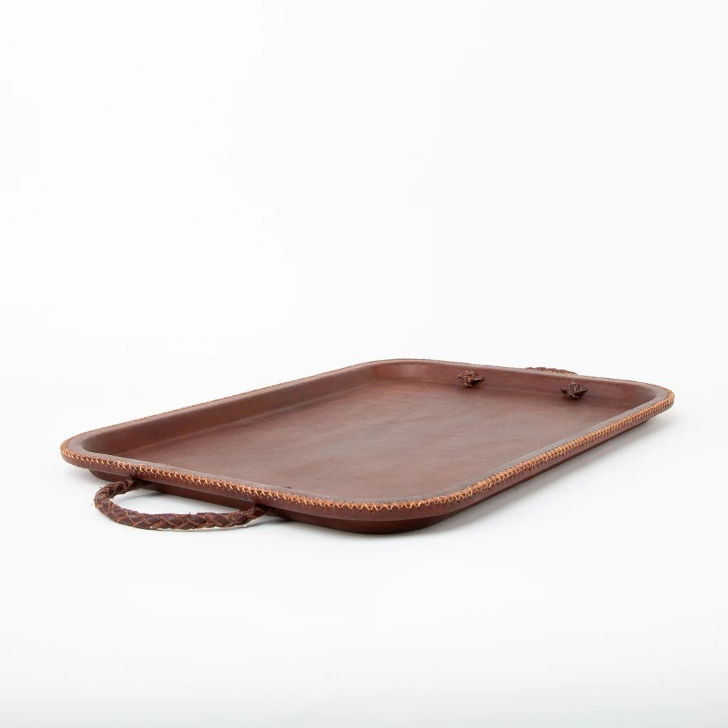 Serving Tray with Braided Handles-Serving Trays-Clementine WP-The Grove