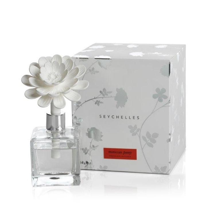 Seychelles Porcelain Diffuser | Moroccan Peony-Diffuser-Zodax-The Grove