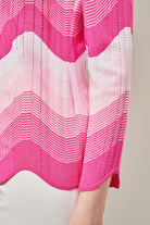 Shelly Scalloped Tunic | Pink-Shirts & Tops-Ming Wang-The Grove