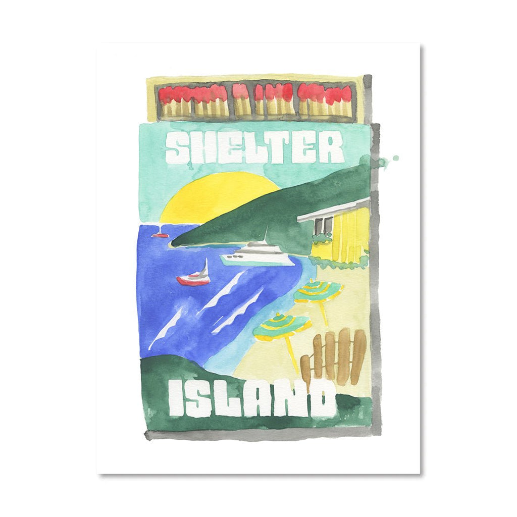 Shelter Island Matchbook-Art Print-Furbish Studio-The Grove