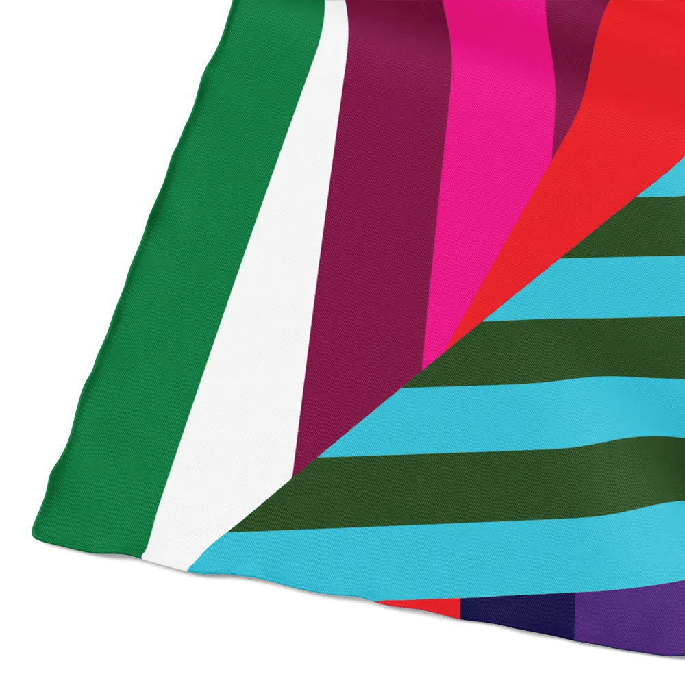 Silk Scarf | Stripes on Stripes-Scarves-WirrWarr Wraps-The Grove