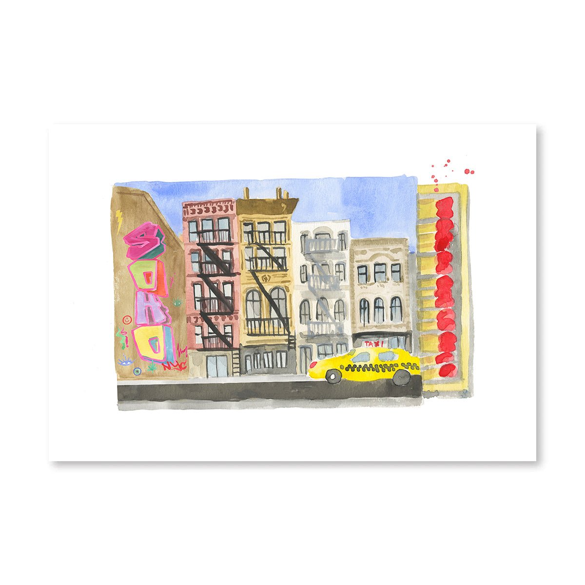 Soho Matchbook-Art Print-Furbish Studio-The Grove