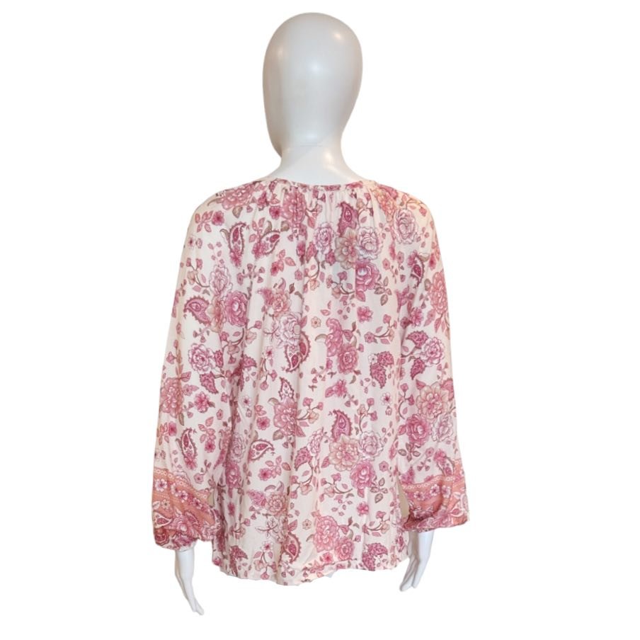 Sonia Top | French Rose-Shirts & Tops-Walker & Wade-The Grove