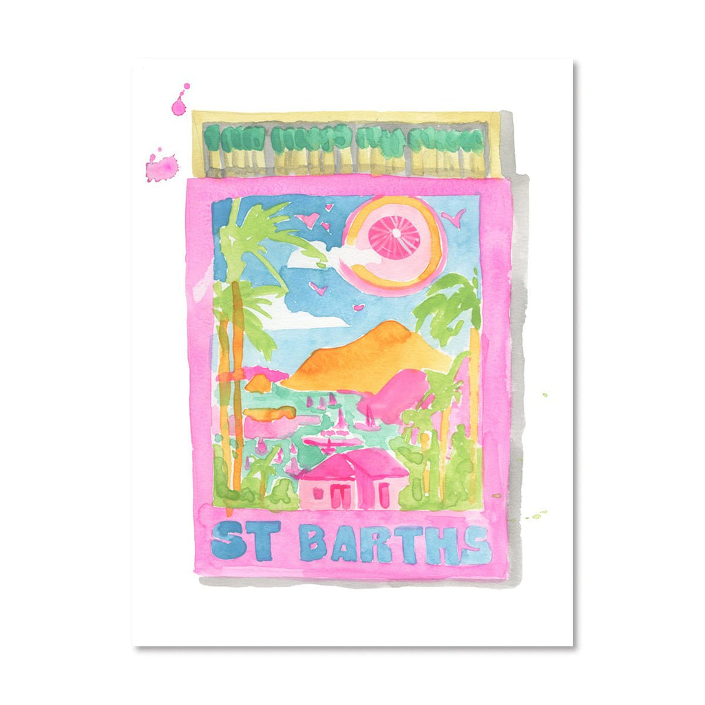 St. Barths Matchbook-Art Print-Furbish Studio-The Grove