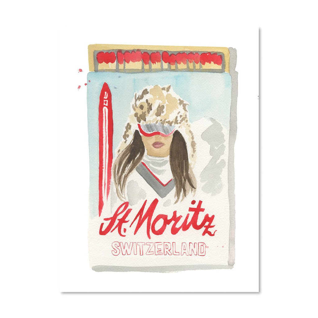 St. Moritz Matchbook-Art Print-Furbish Studio-The Grove