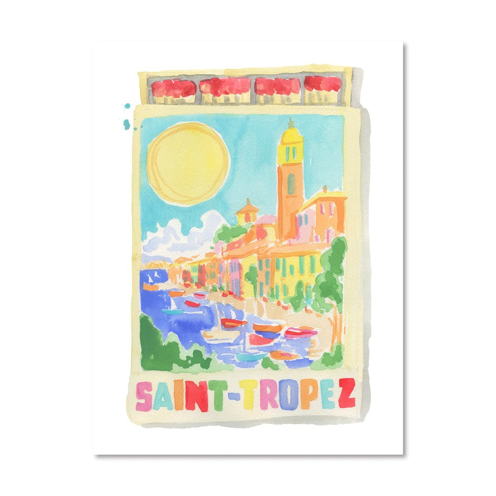 St. Tropez Matchbook-Art Print-Furbish Studio-The Grove