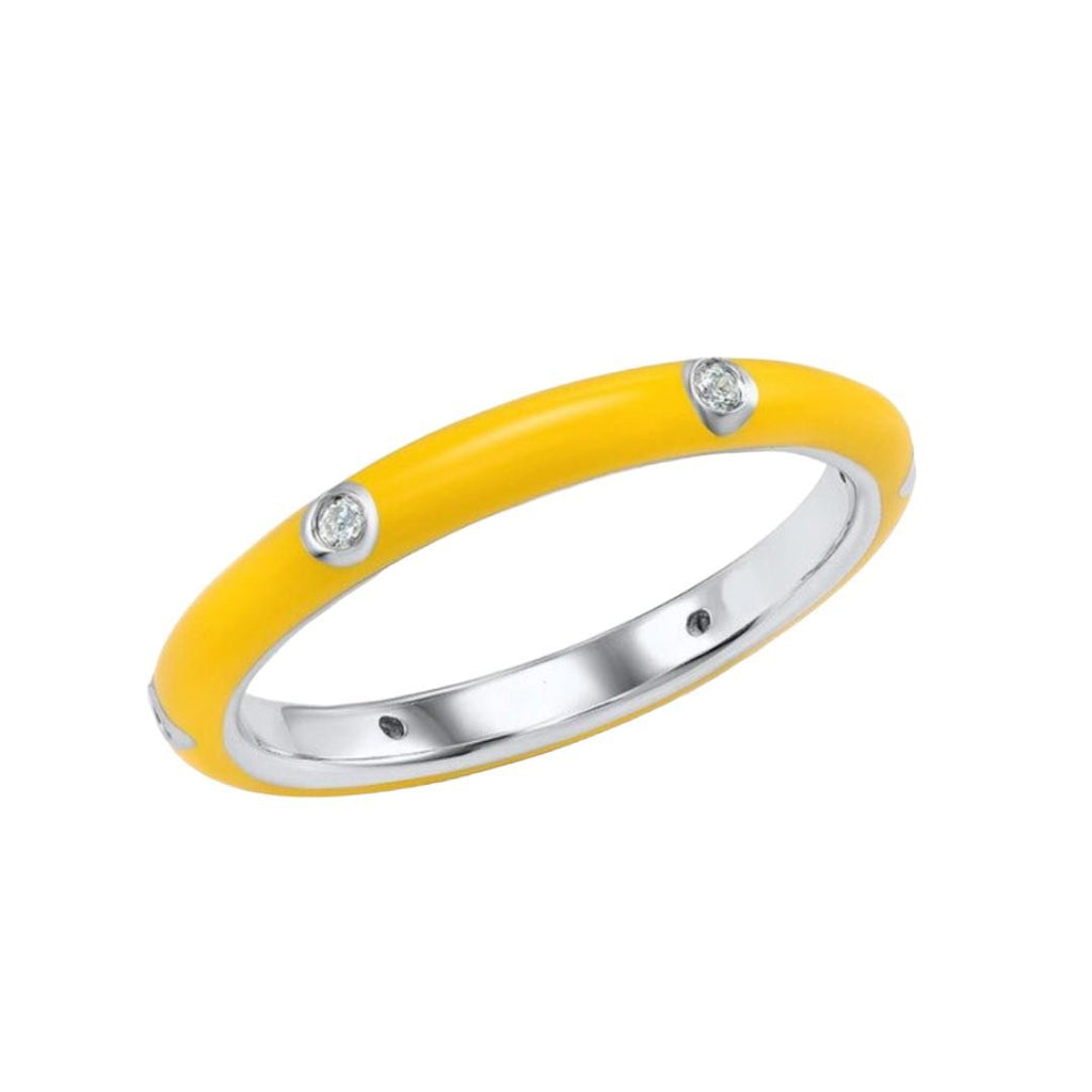 Stackable Station Ring | Yellow-Rings-Twist-The Grove