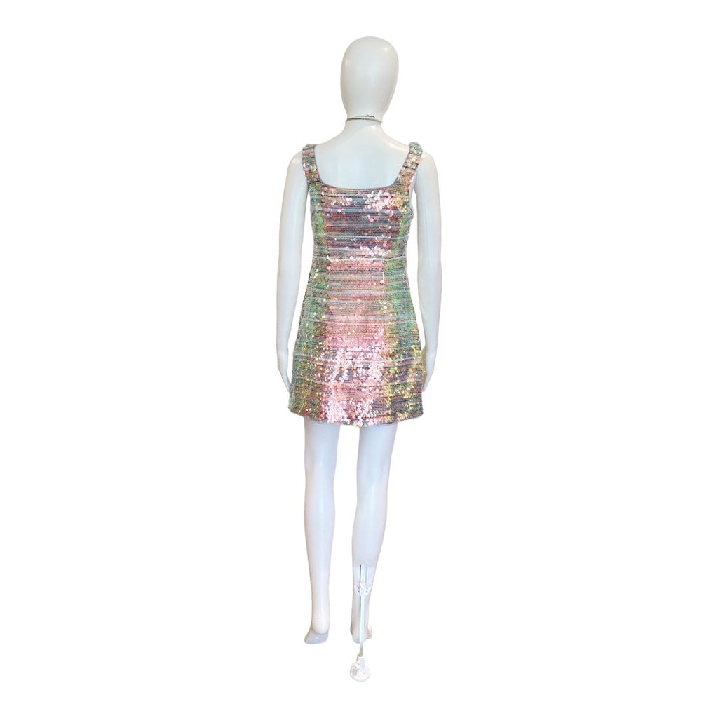 Steph Striped Sequin Mini Dress-Dresses-English Factory-The Grove