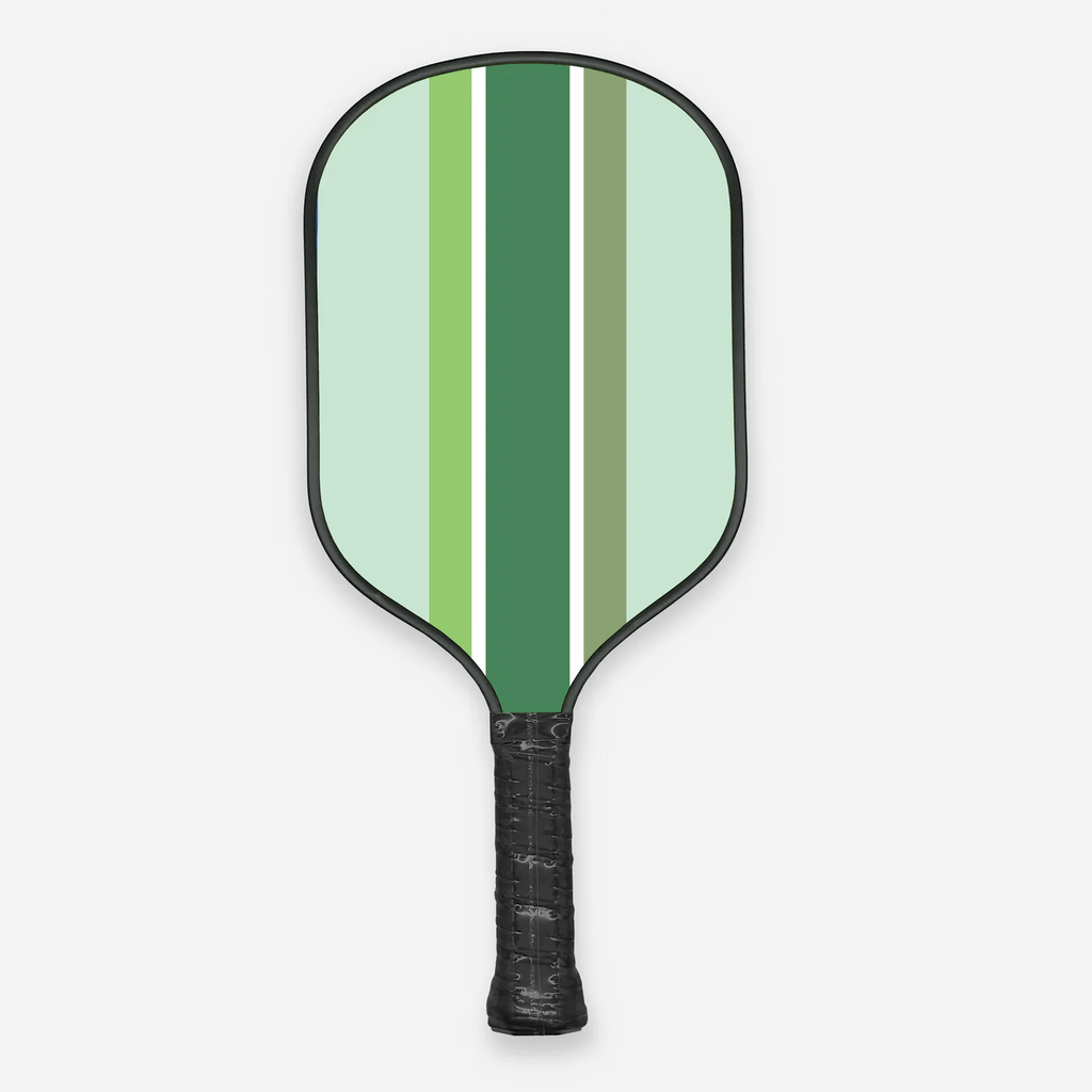 Striped Pickleball Paddle | Green-Pickleball Paddle-Jill & Ally-The Grove