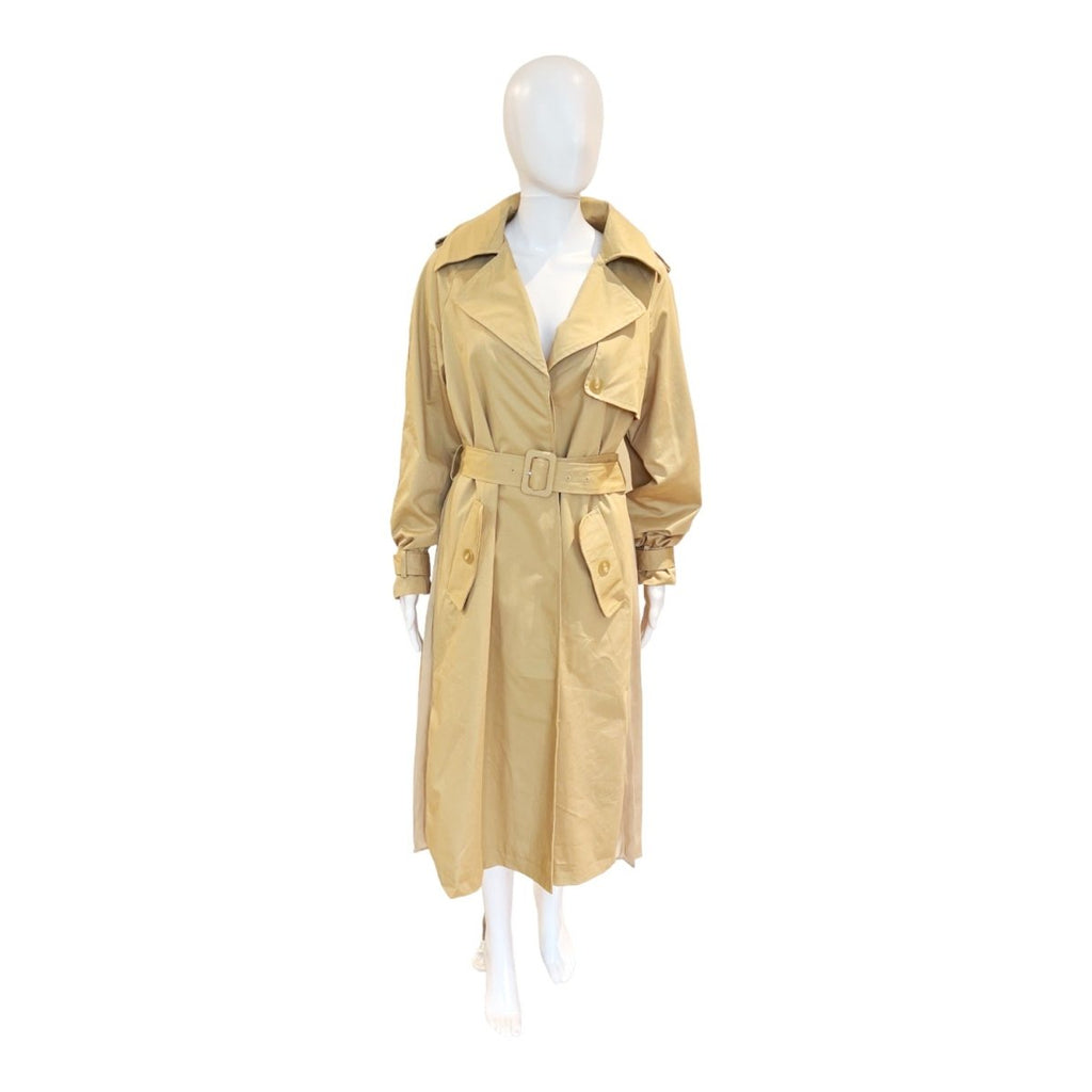 Tamra Pleated Back Trench Coat | Classic Beige-Trench Coat-Twist-The Grove