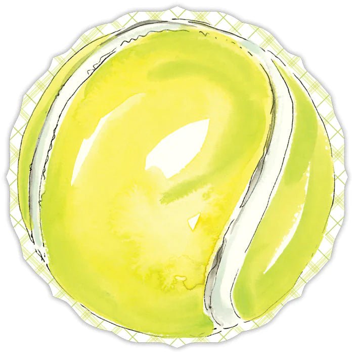 Tennis Ball Posh Die-Cut Placemats-Paper Placemats-Clementine WP-The Grove