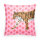 Tiger Flora Indoor/Outdoor Pillow | Square-Throw Pillows-CB Studio-The Grove