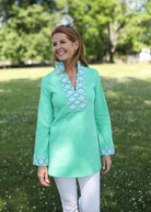 Tiki Tunic | Green-Shirts & Tops-CK Bradley-The Grove