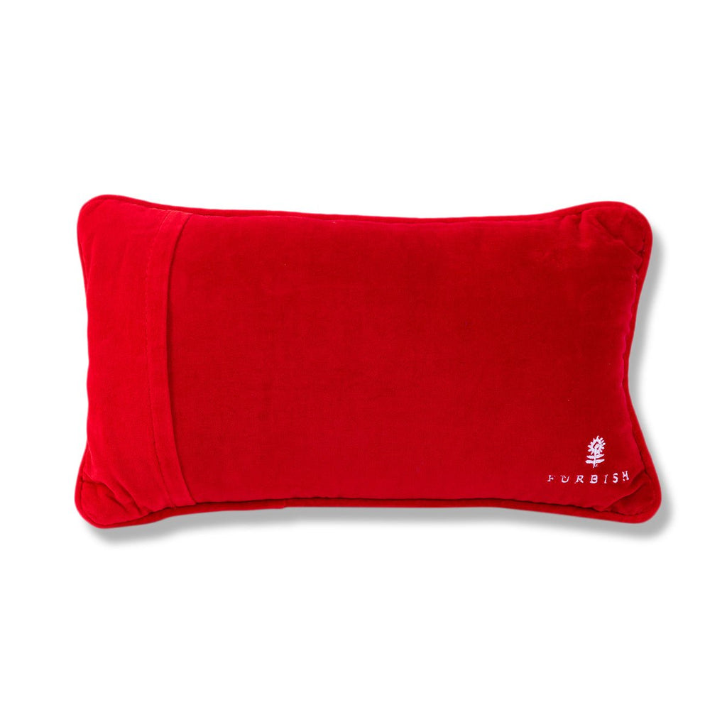 Turn Down Needlepoint Pillow-Throw Pillows-Furbish Studio-The Grove