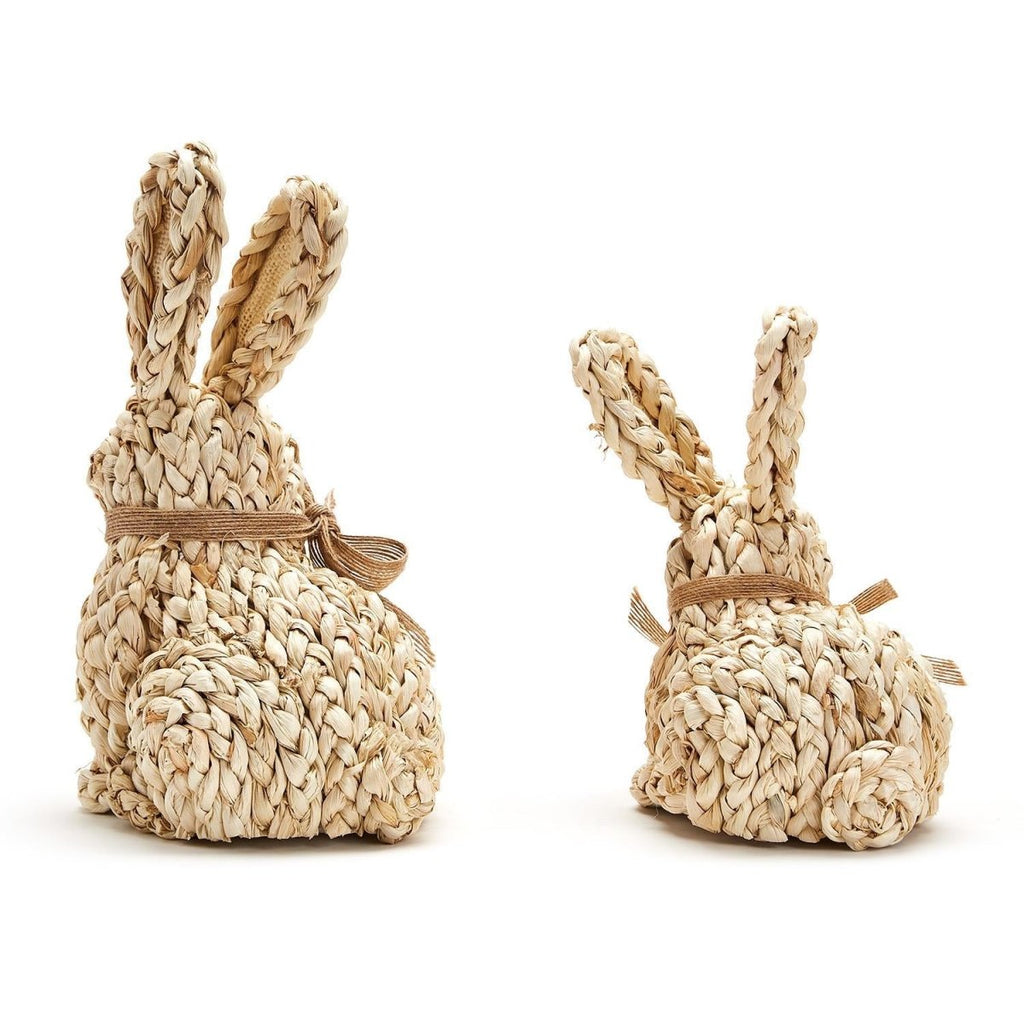 Woven Seagrass Bunny Decor-Seasonal Decor-Two's Company-The Grove