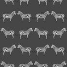 Zebras Charcoal Wallpaper-Wallpaper-Liza Pruitt-The Grove