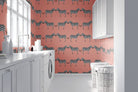 Zebras Light Pink Wallpaper-Wallpaper-Liza Pruitt-The Grove